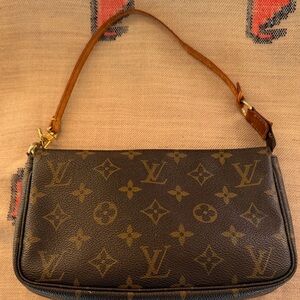 Louis Vuitton Brown Monogram Wristlet